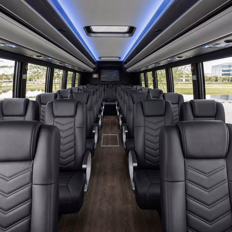 15-35 Passenger Minibus Interior