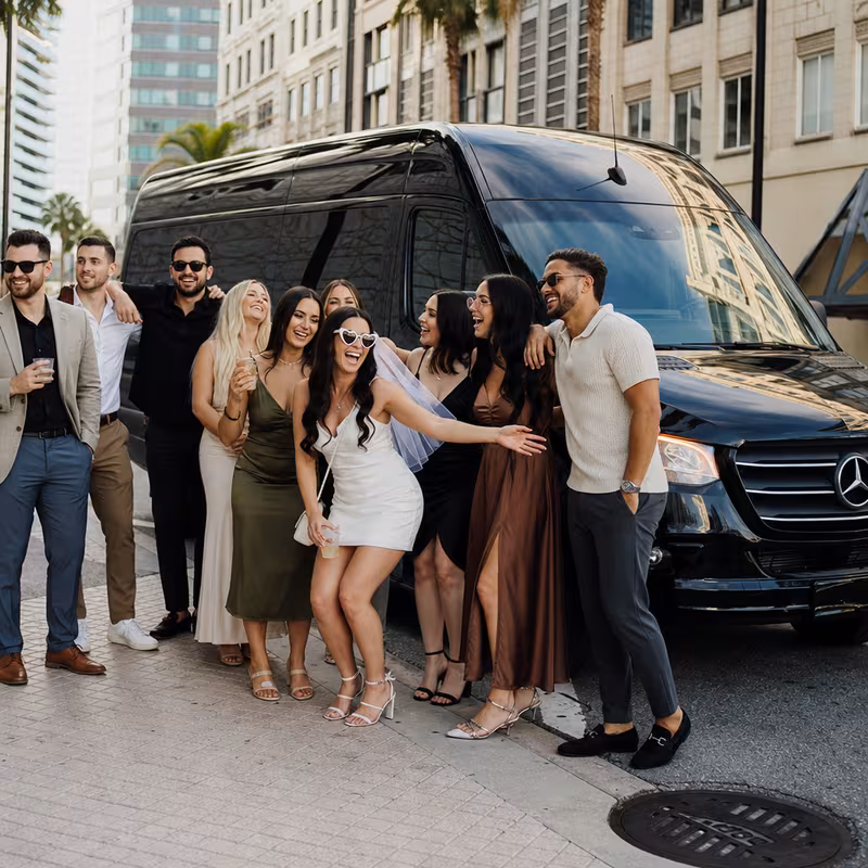 St. Petersburg Bachelor & Bachelorette Transportation fleet vehicle