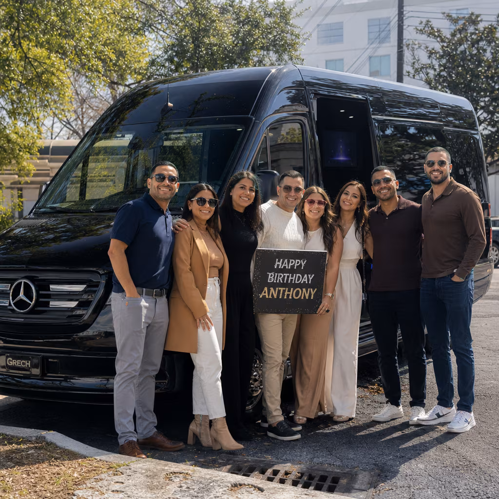 Birthday party bus