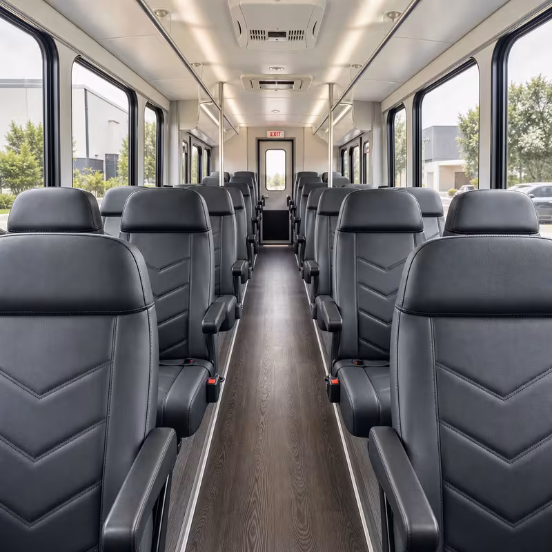 15-35 Passenger Minibus Interior