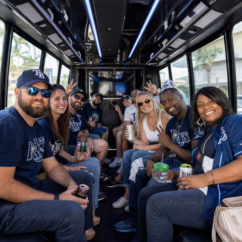 St. Petersburg Sporting Event Transportation fleet vehicle