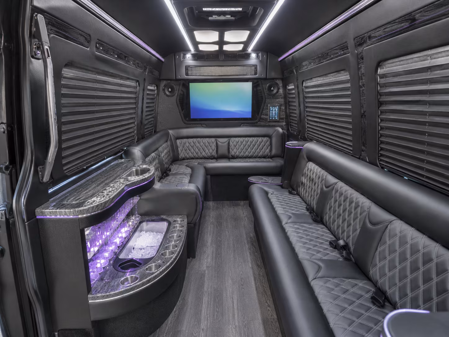 St. Petersburg Airport Shuttle & Transportation party bus exterior