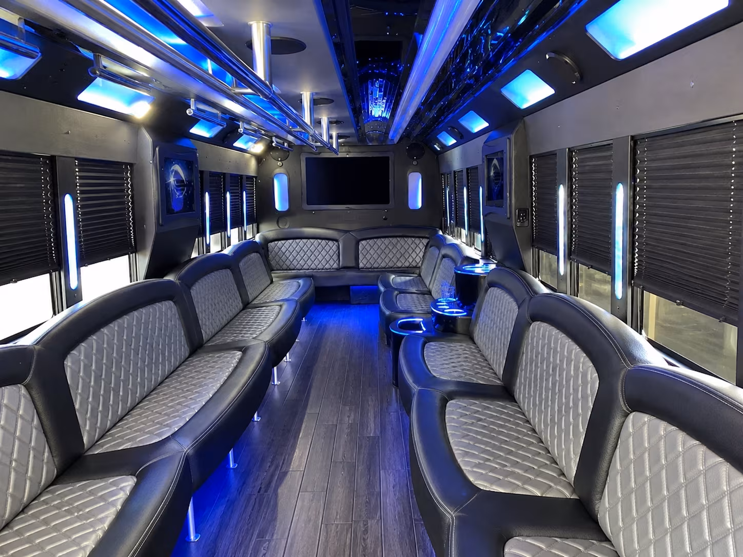 St. Petersburg Bachelor & Bachelorette Transportation party bus interior