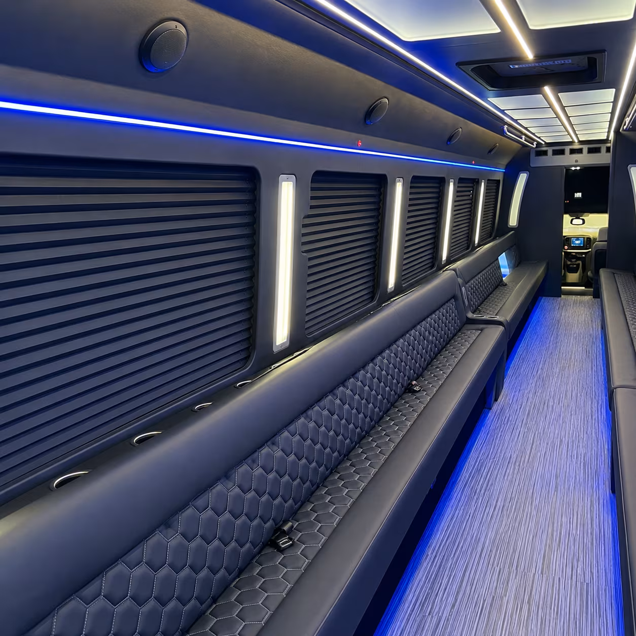 St. Petersburg Birthday, Sweet 16, & Quinceañera Transportation party bus exterior