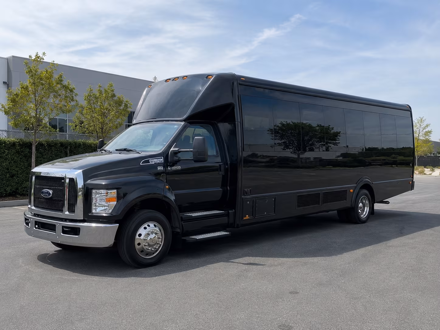 St. Petersburg Private Event Transportation party bus exterior