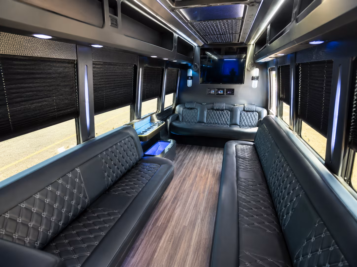 St. Petersburg Private Event Transportation party bus exterior