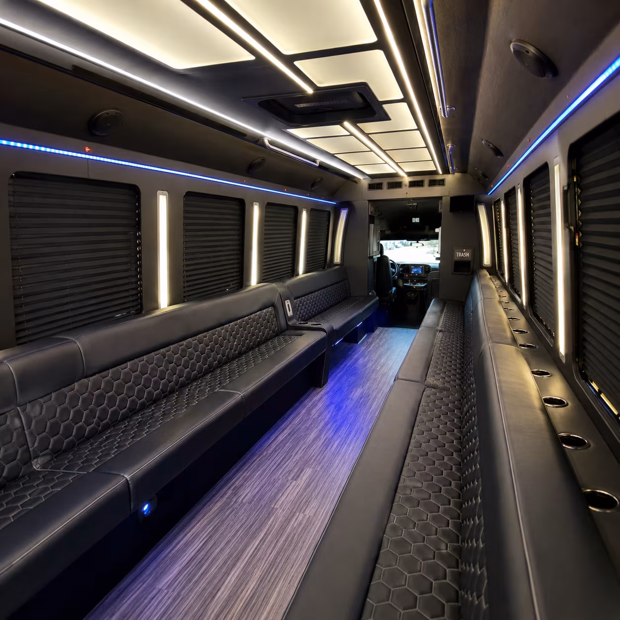St. Petersburg Private Event Transportation party bus exterior