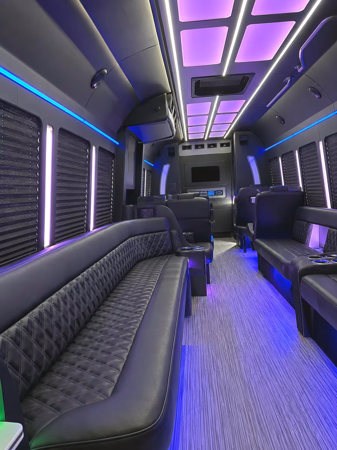 St. Petersburg Private Event Transportation party bus interior