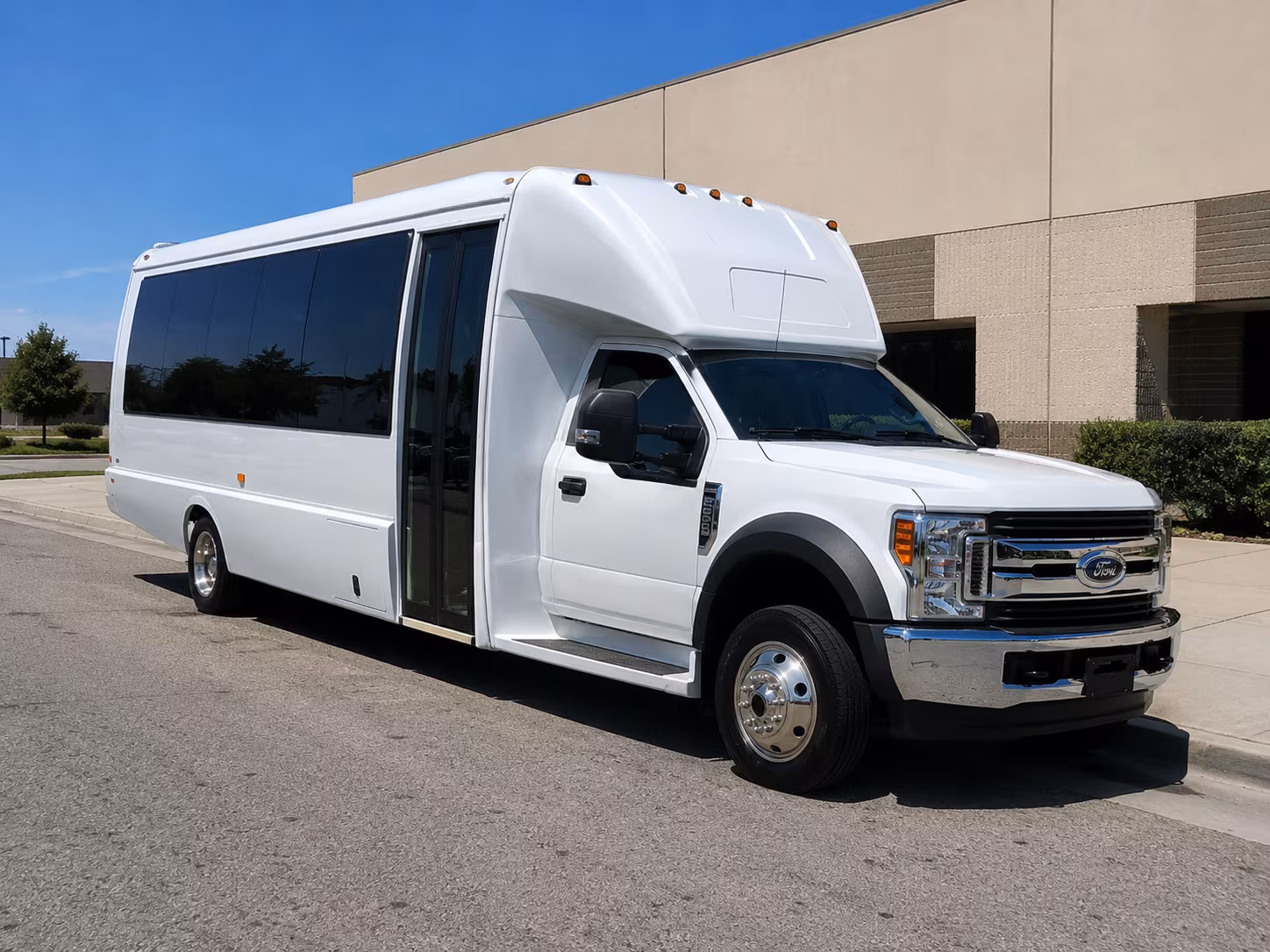 St. Petersburg School Event Transportation party bus exterior