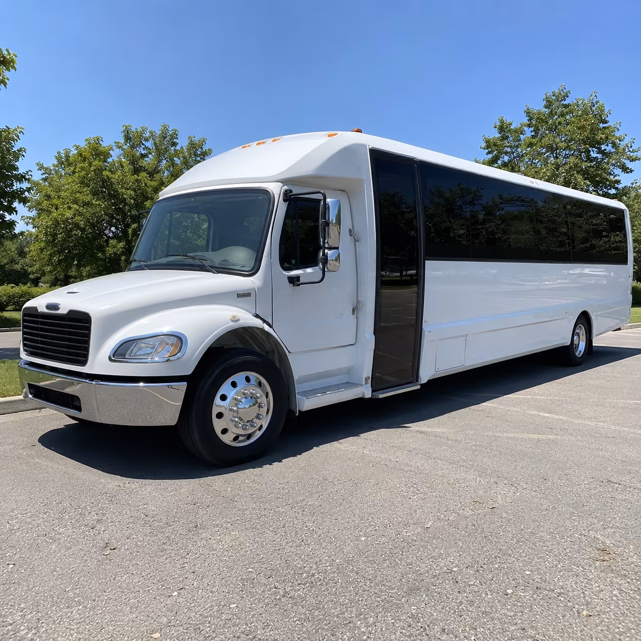 St. Petersburg School Event Transportation party bus exterior