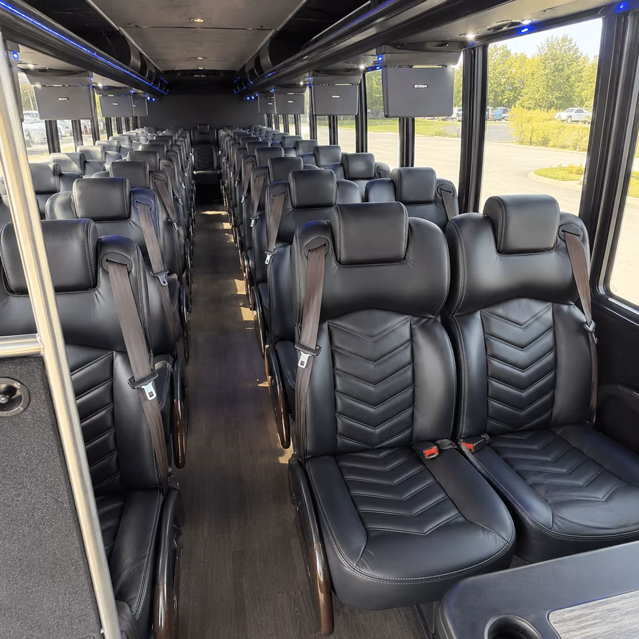 St. Petersburg School Event Transportation party bus exterior